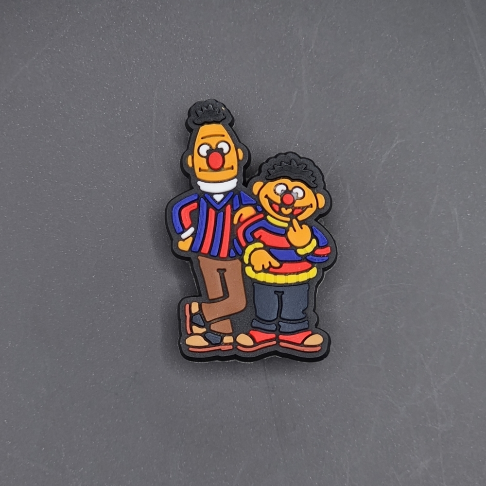 (5/$15) Bert & Ernie Sesame Street Croc Charm